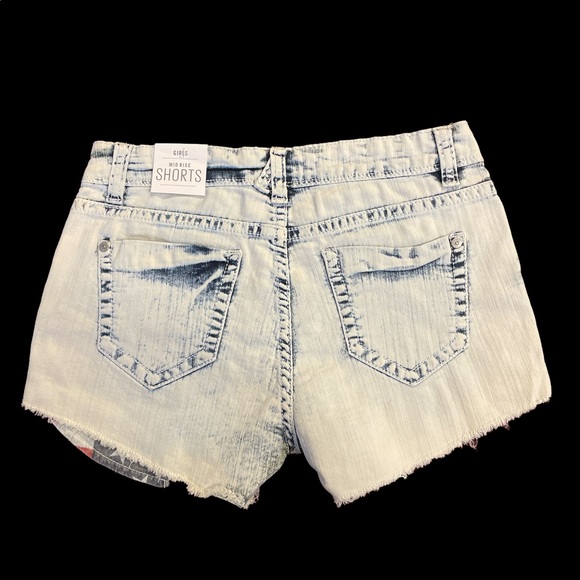 Mid Rise Jean Shorts - Picture 4 of 4